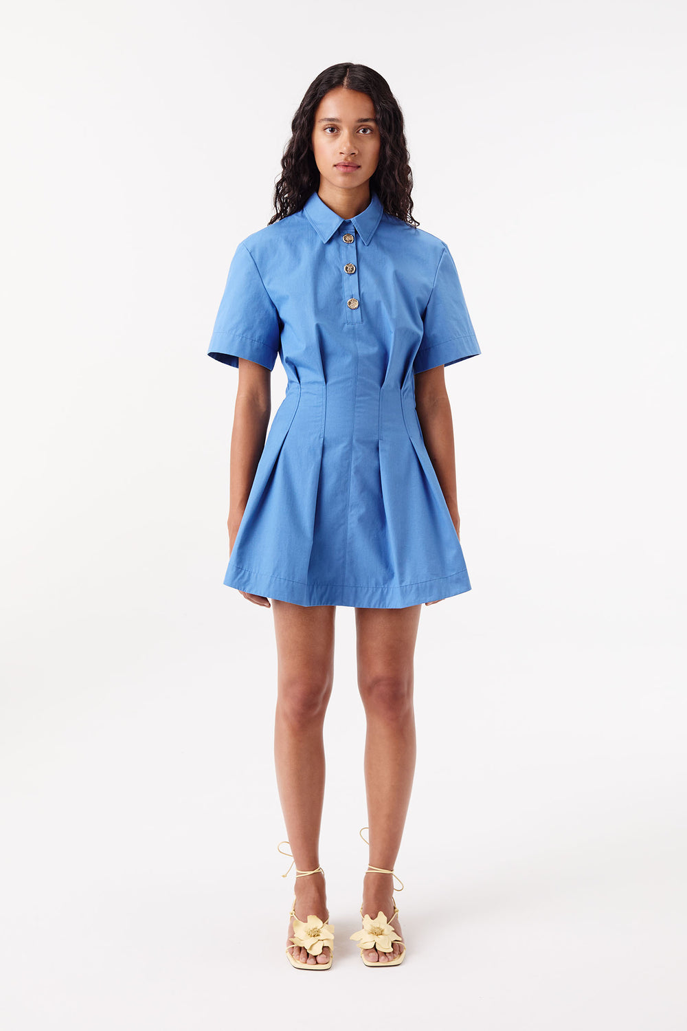 Pleated Backless Dress