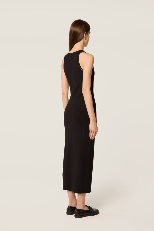 Buttoned slit dress