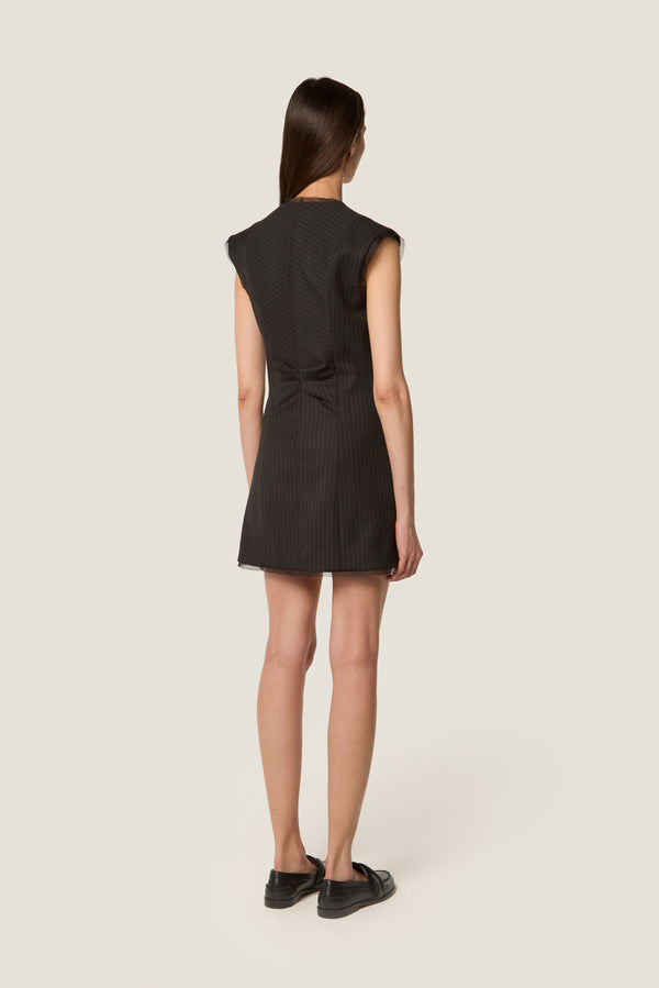 Pinstriped dress