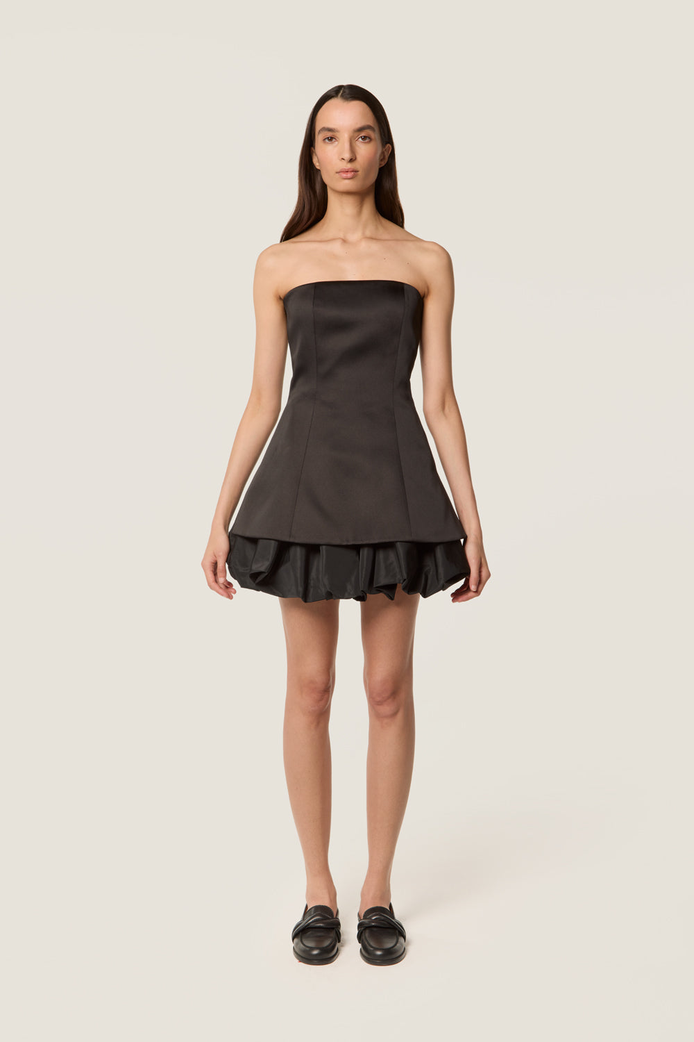 Satin bustier dress