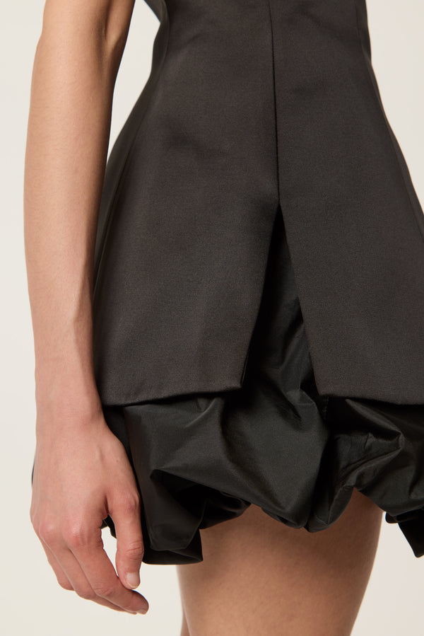 Satin strapless dress