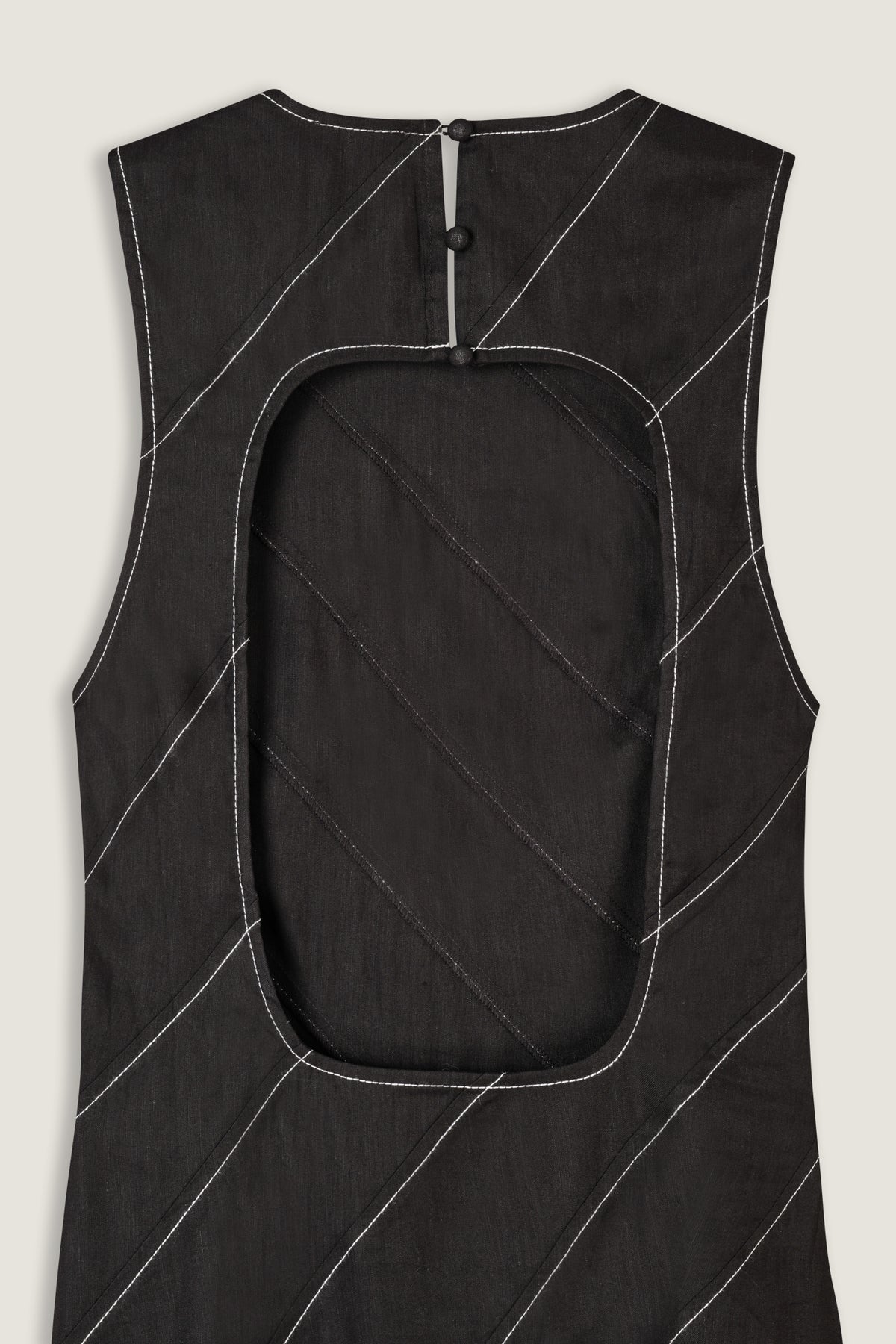 Robe longue à découpes