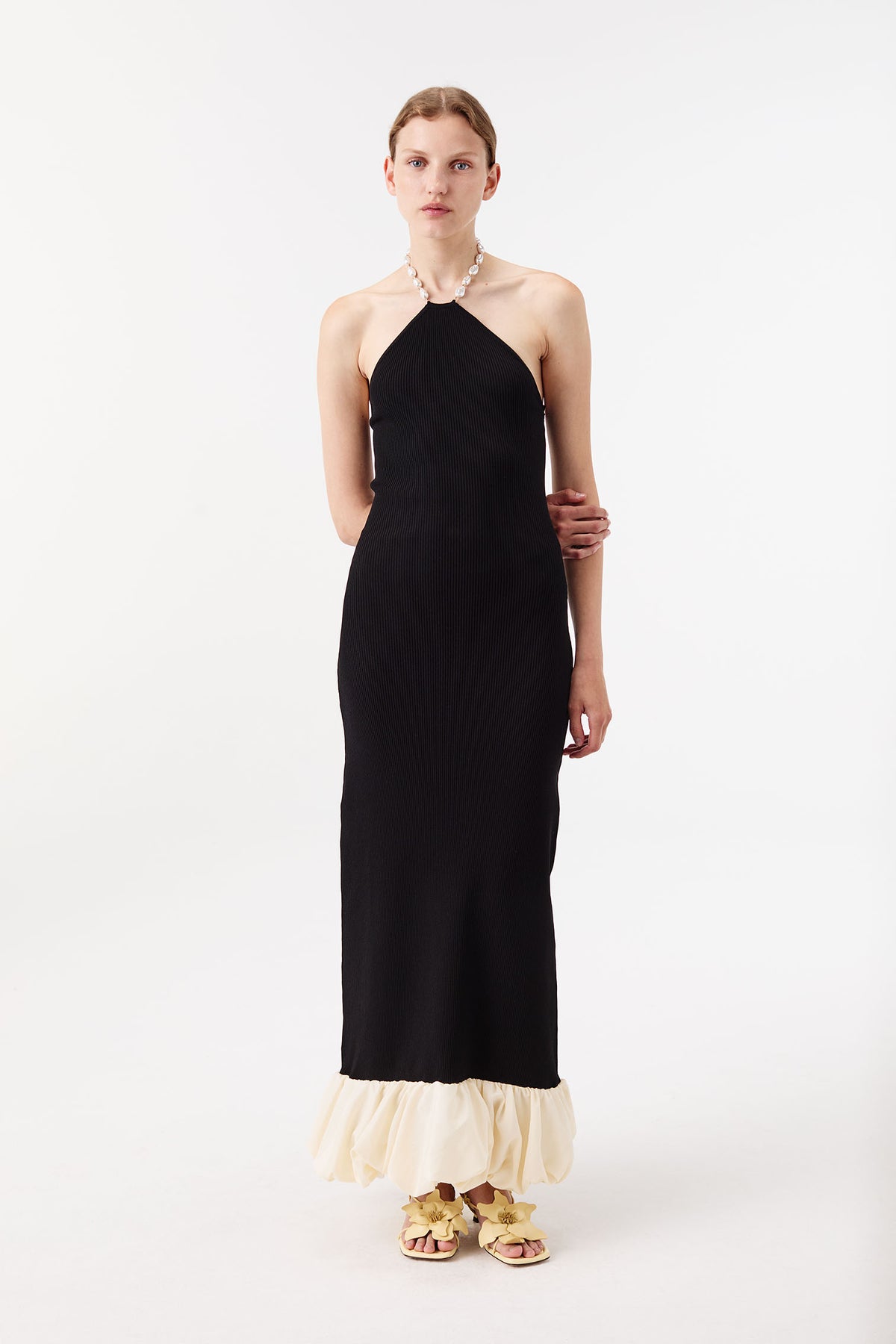 Long two-tone dress