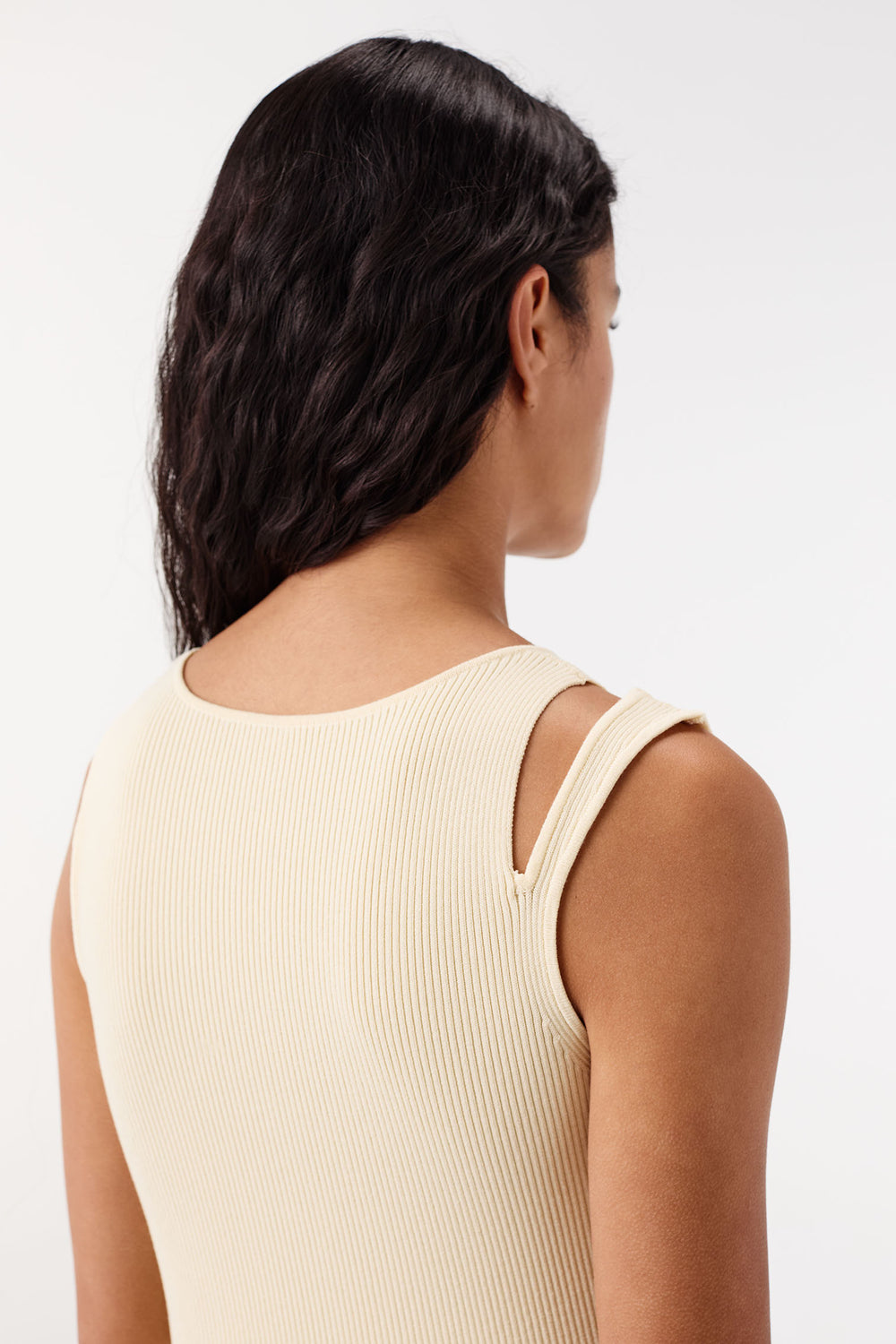 Robe courte bi-matière