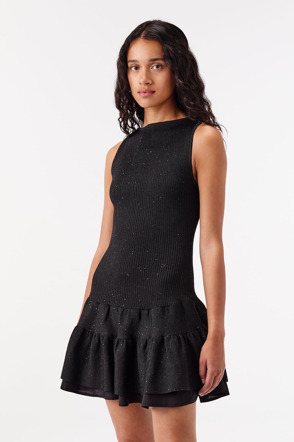 Sequin knit dress