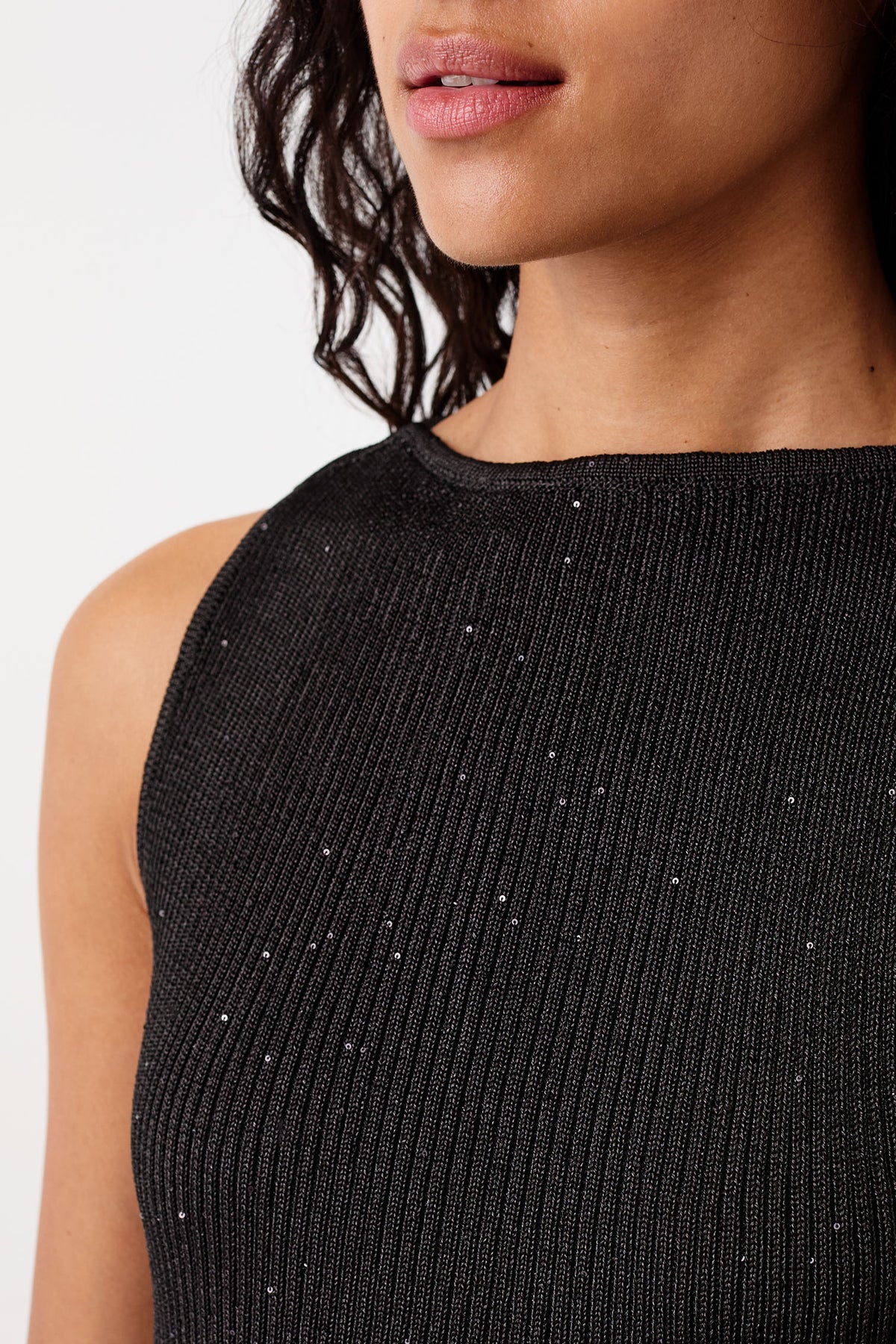 Sequin knit dress