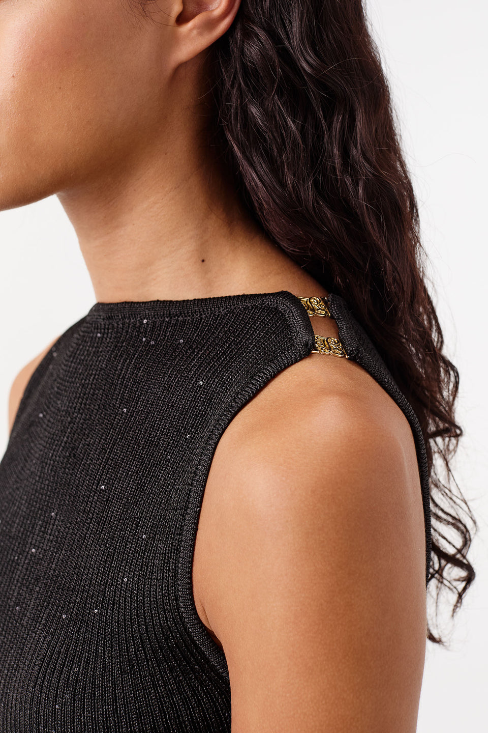 Sequin knit dress
