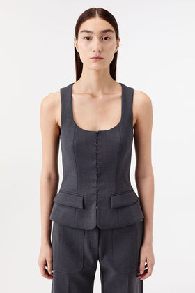 Bustier-inspired vest