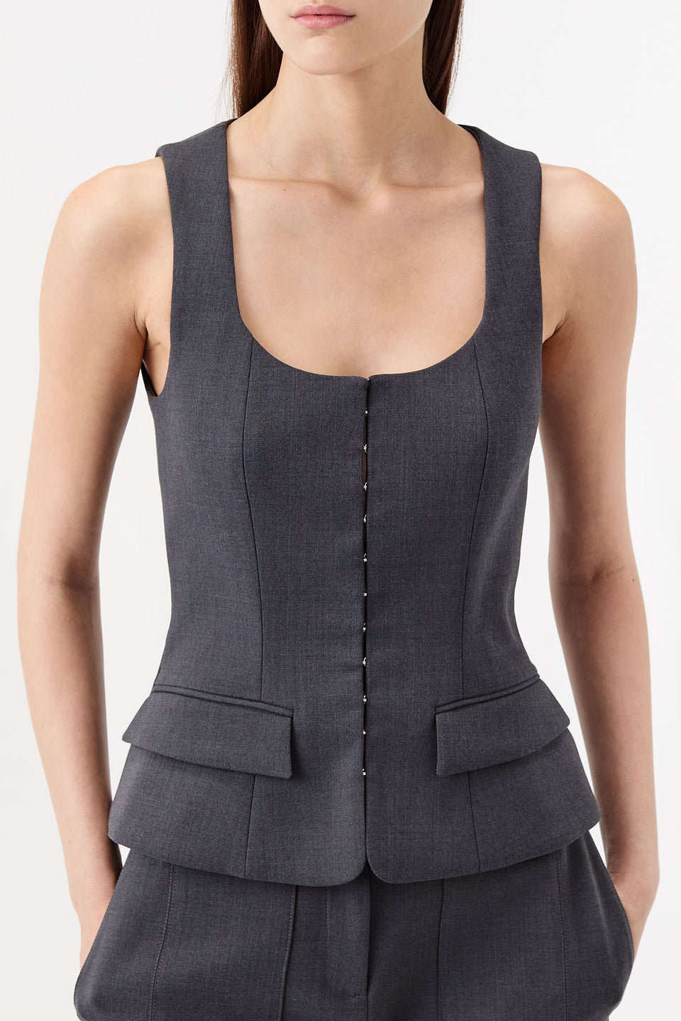 Bustier-inspired vest