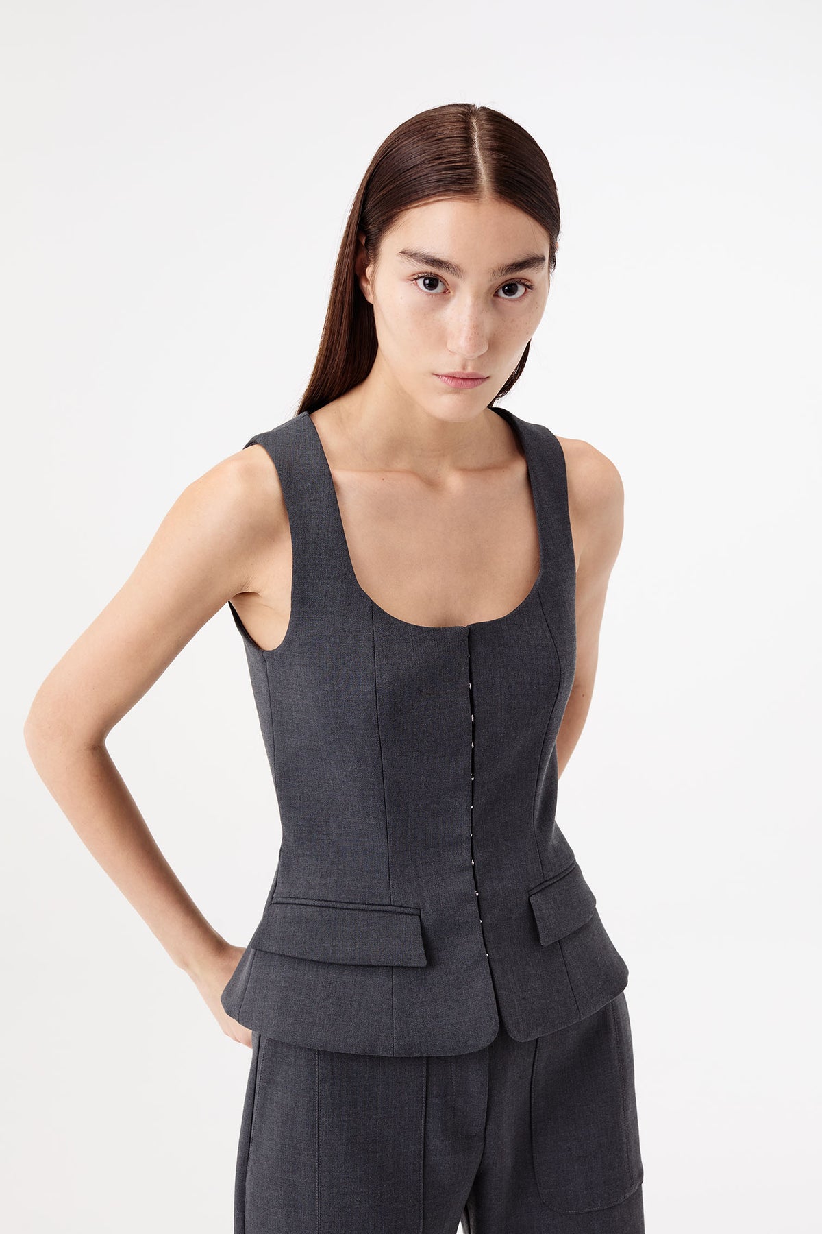 Chaleco de inspiración bustier