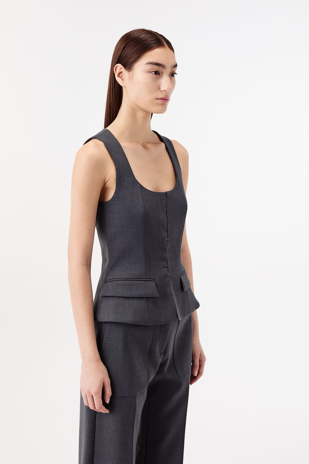 Chaleco de inspiración bustier