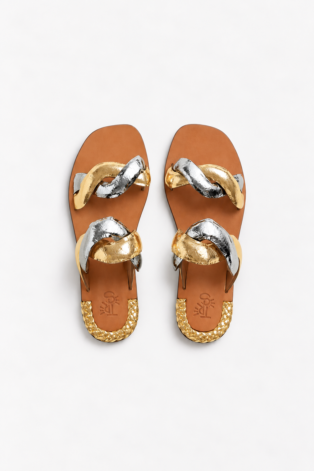 Geflochtene Sandalen