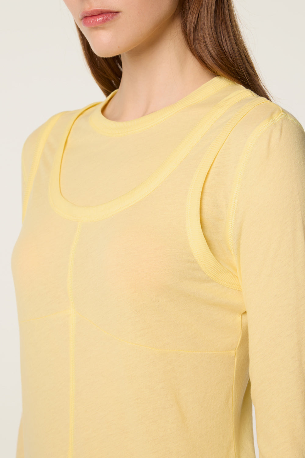 Sheer jersey t-shirt