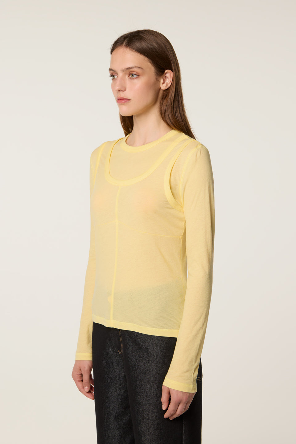 T-shirt en jersey transparent
