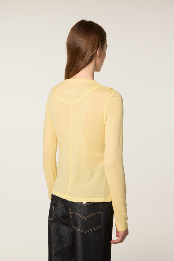 Sheer jersey t-shirt