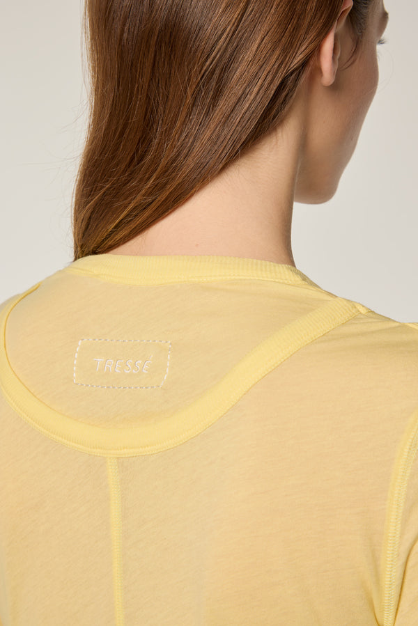 Sheer jersey t-shirt