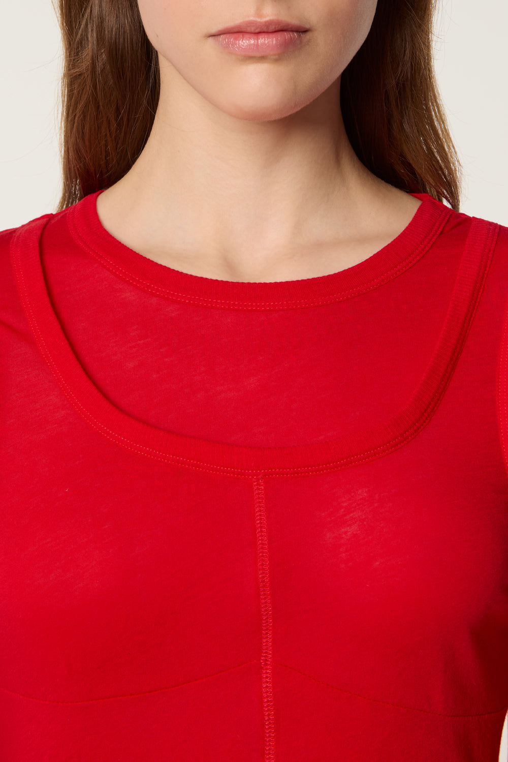 T-shirt en jersey transparent