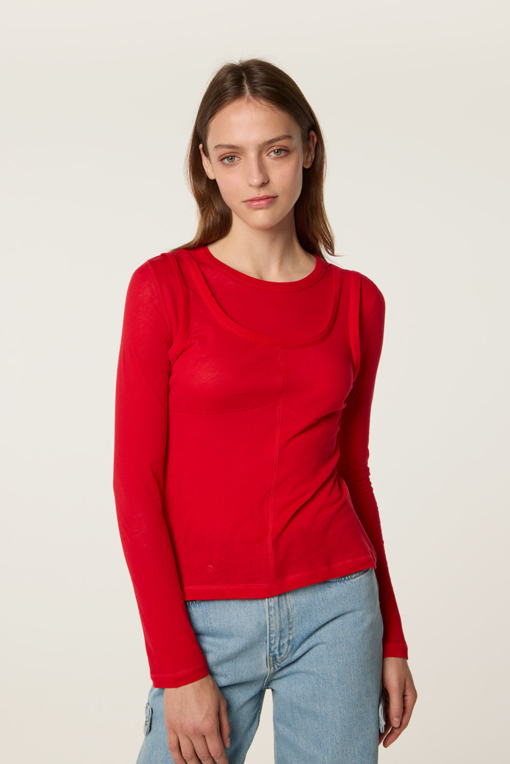T-shirt en jersey transparent