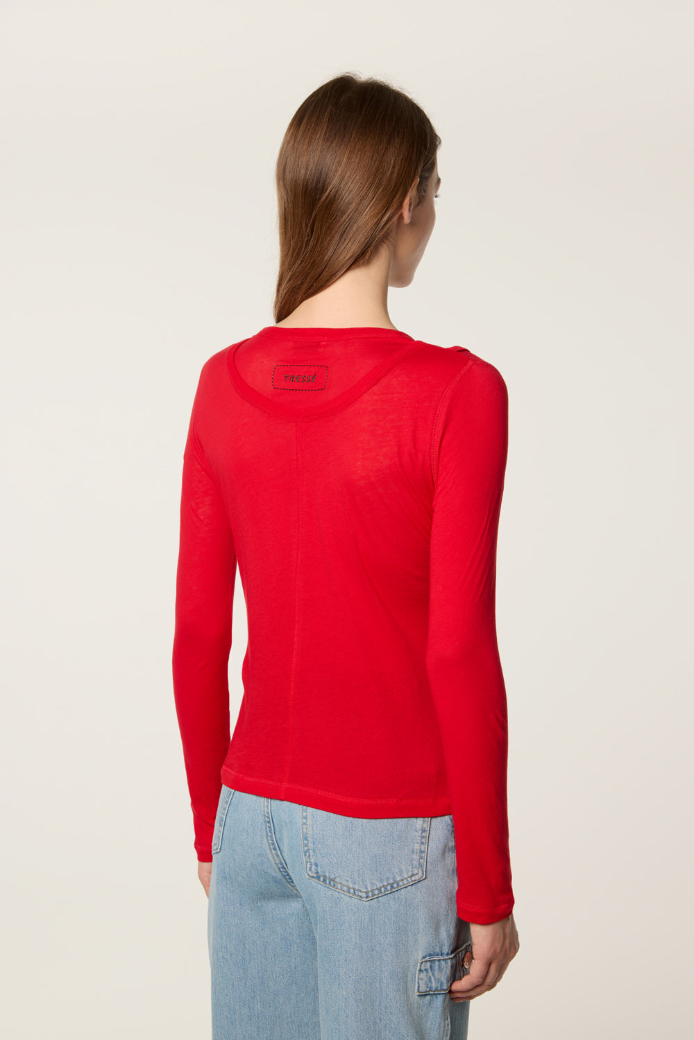Sheer jersey T-shirt
