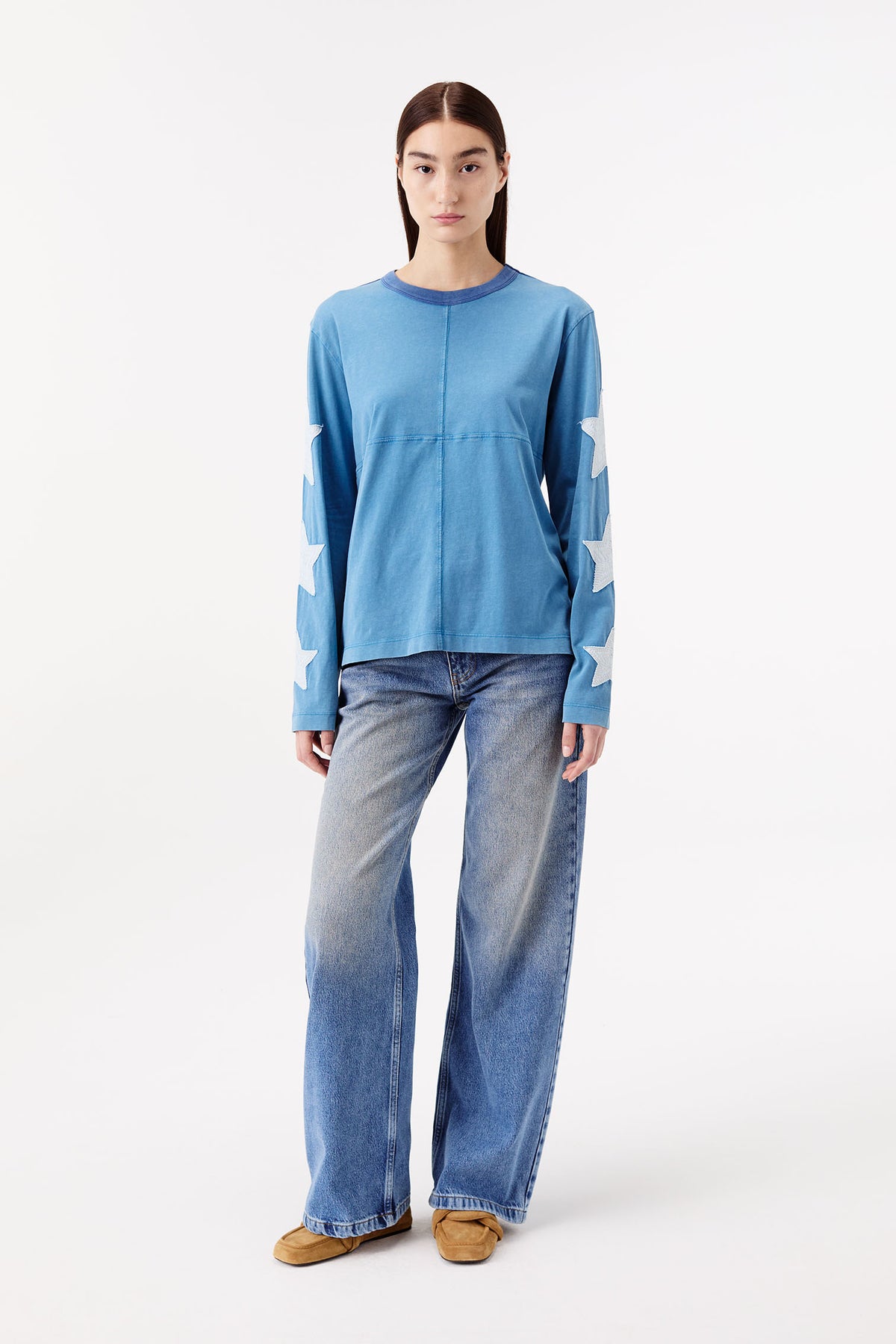 T-shirt con inserti a stella