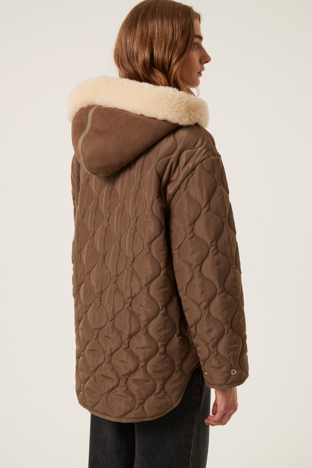 Hooded quilted jacket