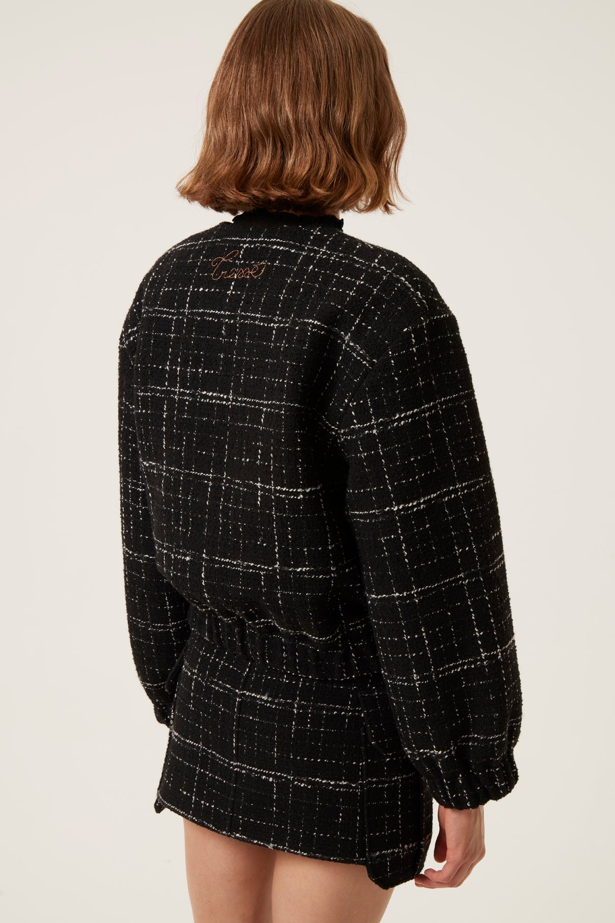 【ALUDE SELECT】black gord tweed jacket ALUDE SELECT】black gord tweed jacket | 【ALUDE】韓国メンズ