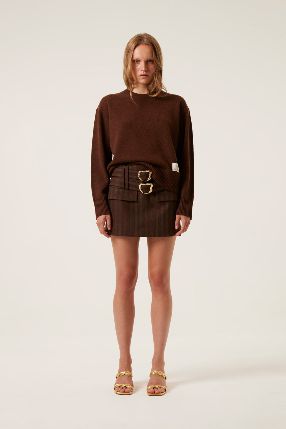 Intarsia jacquard sweater