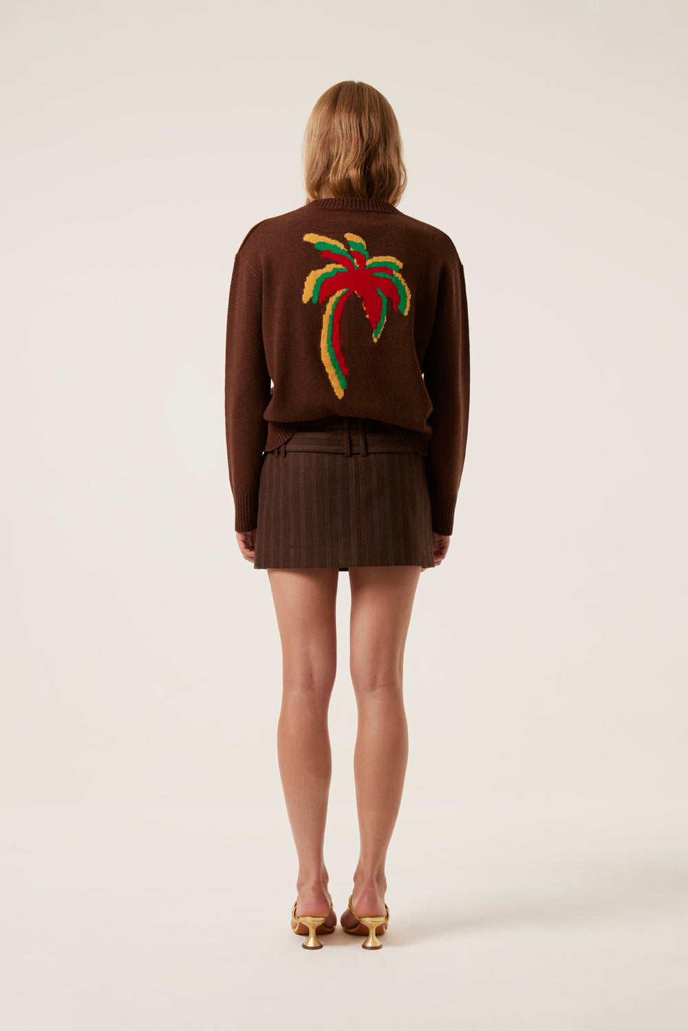 Intarsia jacquard sweater