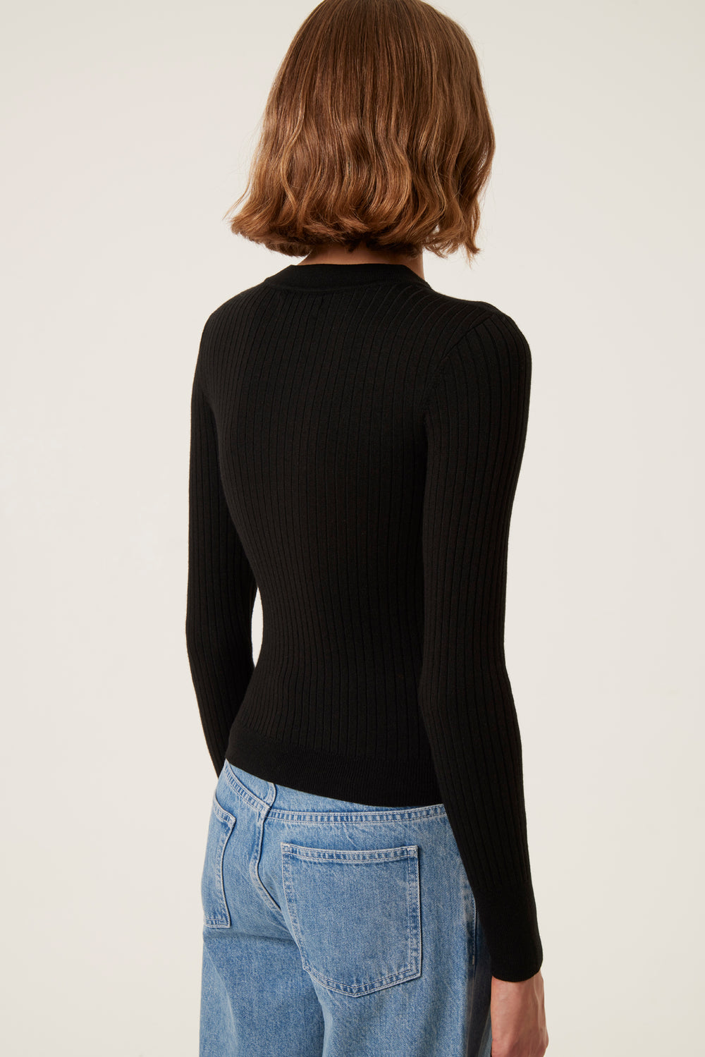 Tie-neck sweater