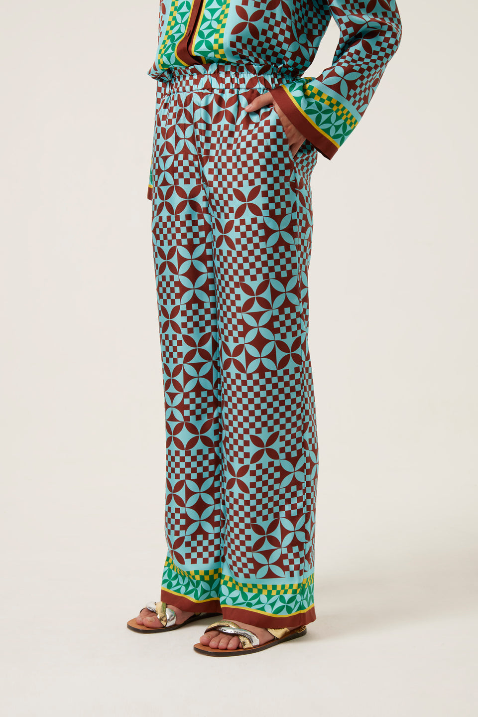 Silk trousers
