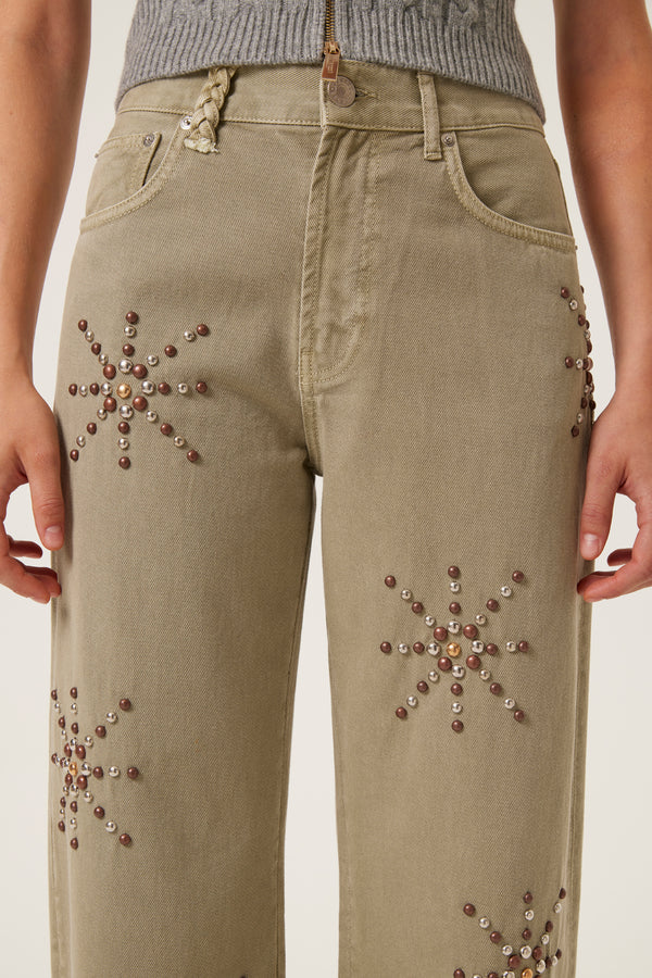 Studded pants