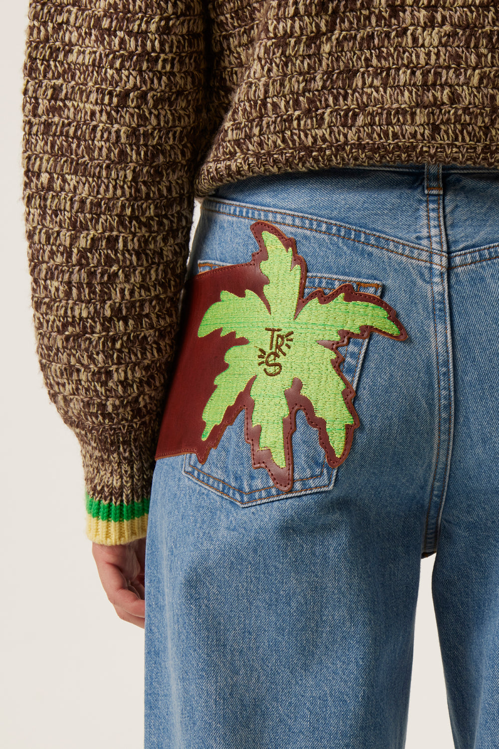 Palm jacron denim