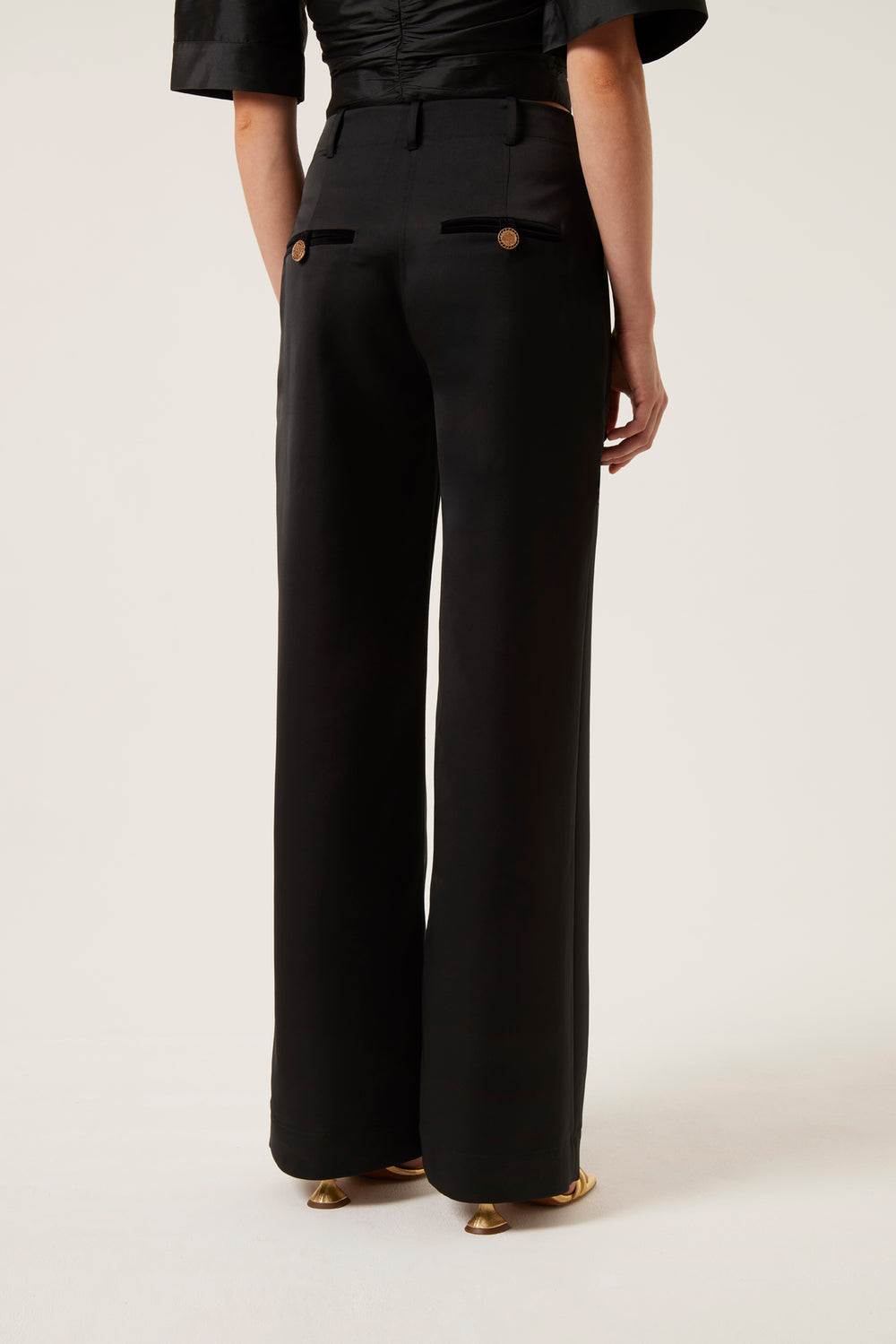 Pantalon en satin