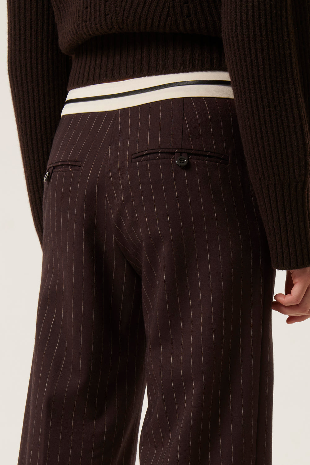 Straight striped pants