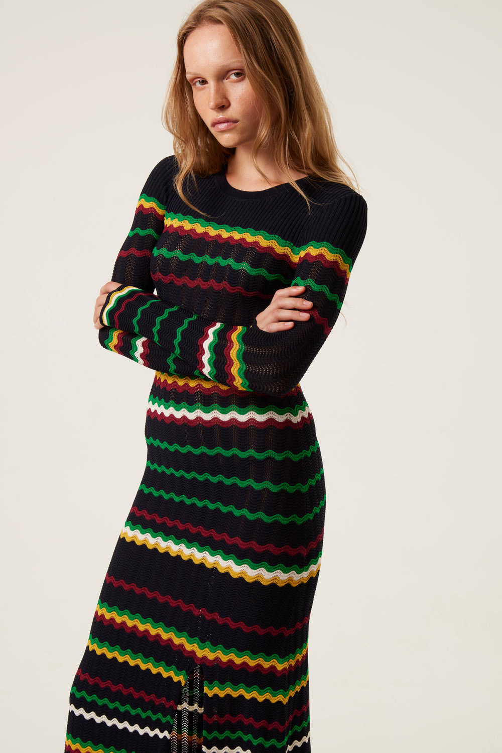 Long knit dress