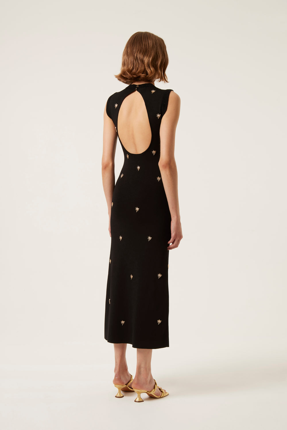 Long backless dress