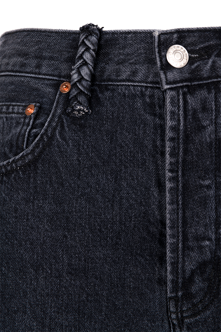 Jean coupe droite taille haute