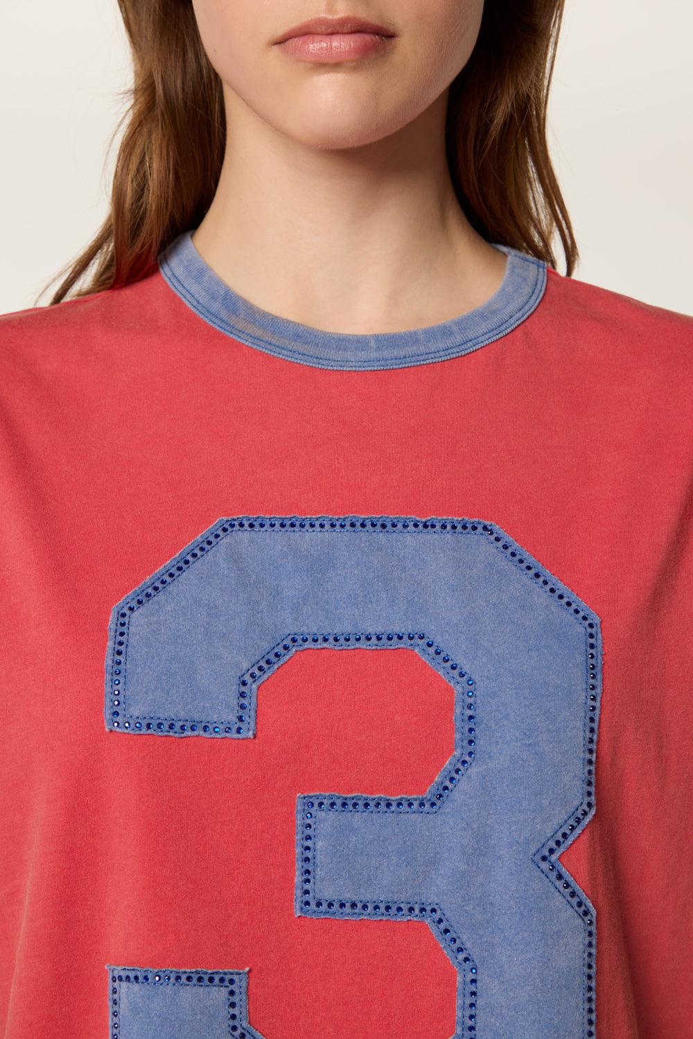 T-shirt with yoke