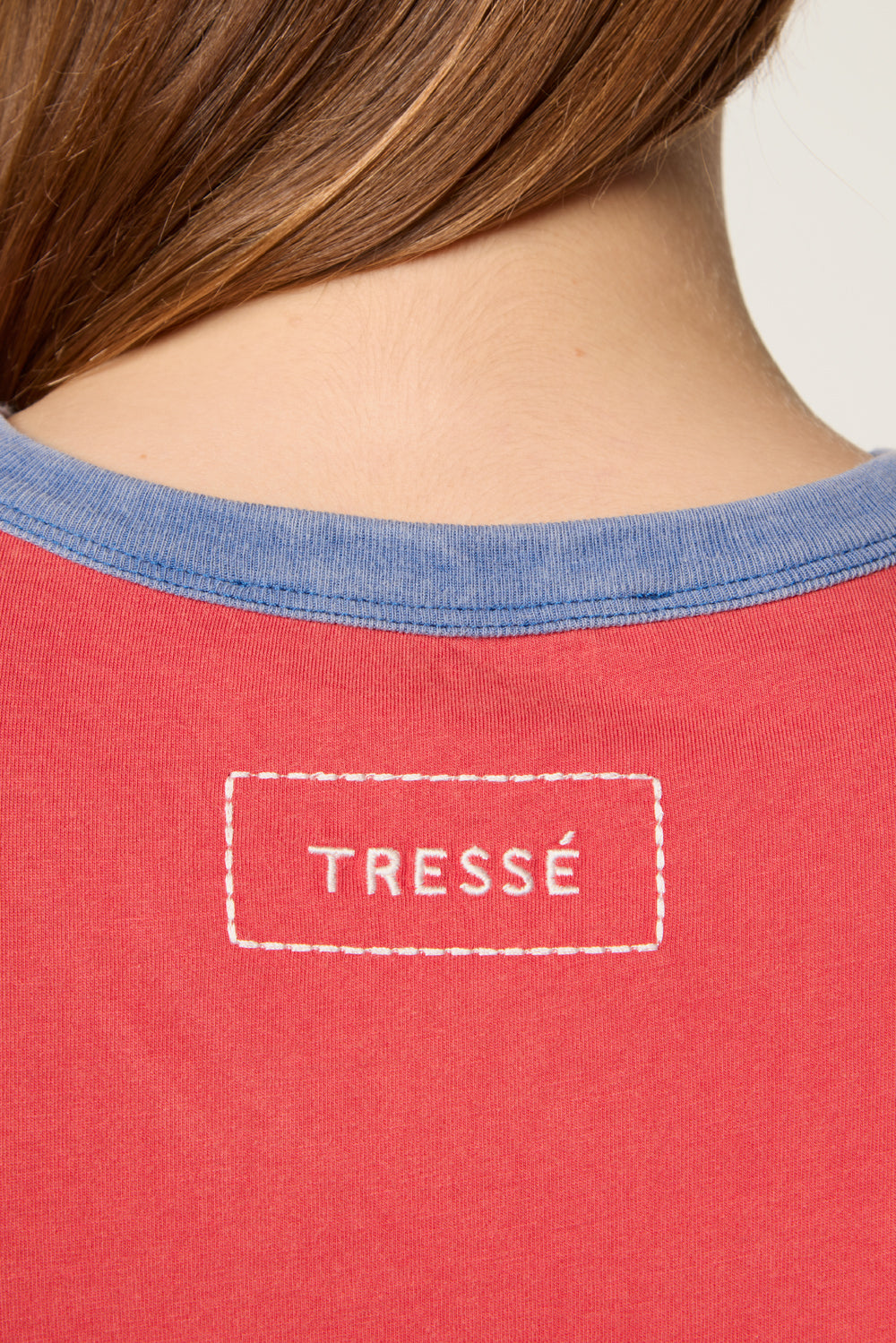 T-shirt with yoke