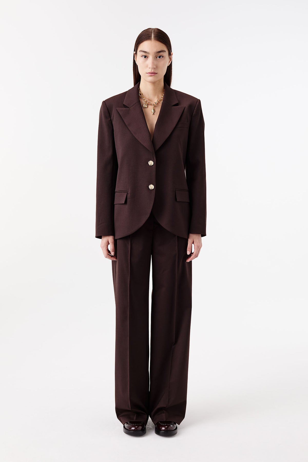 Veste de tailleur à martingale
