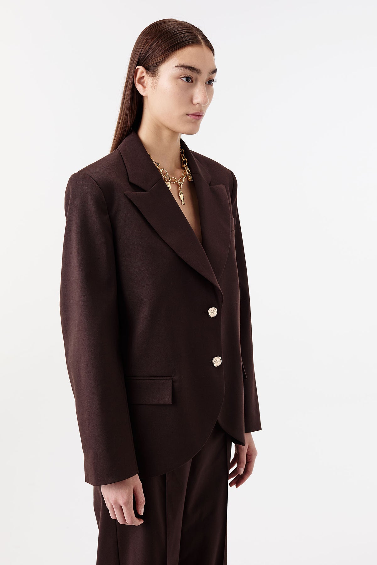Veste de tailleur à martingale