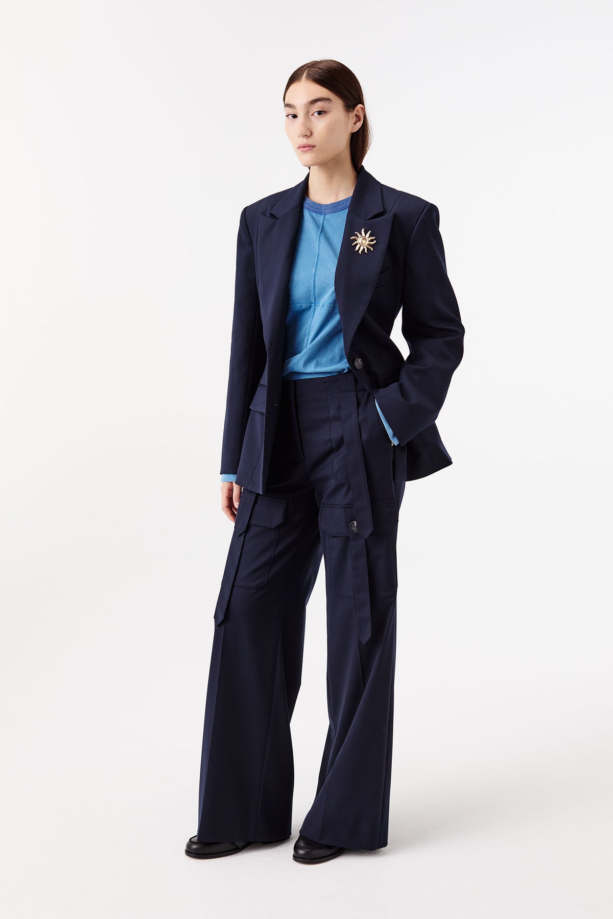 Blazer mit langem Martingal-Riegel