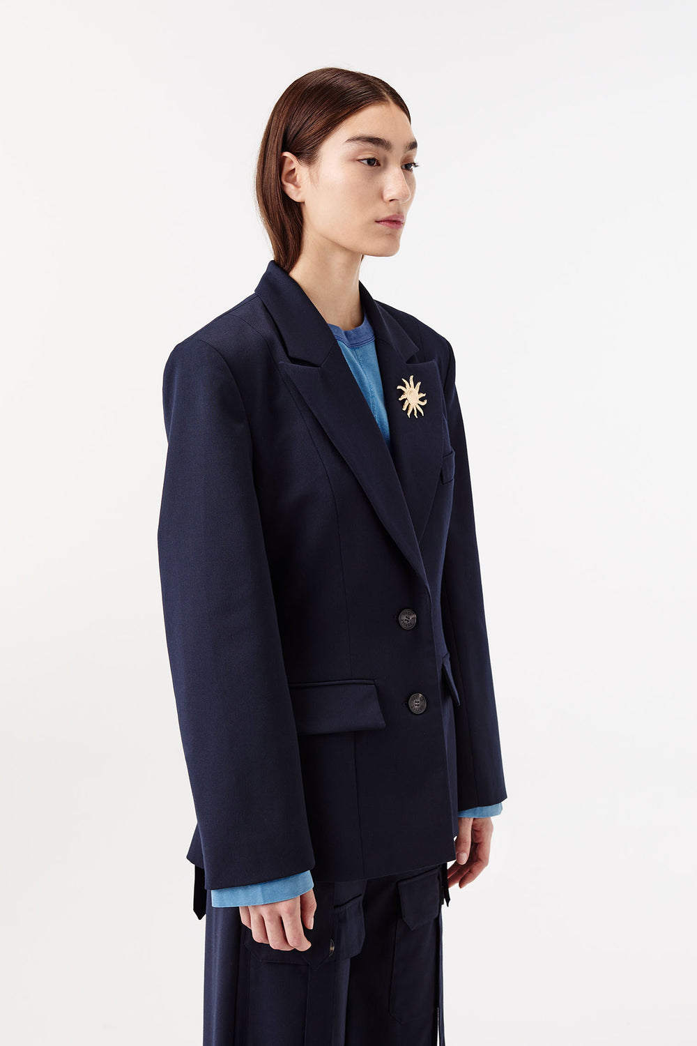 Long-tail suit jacket