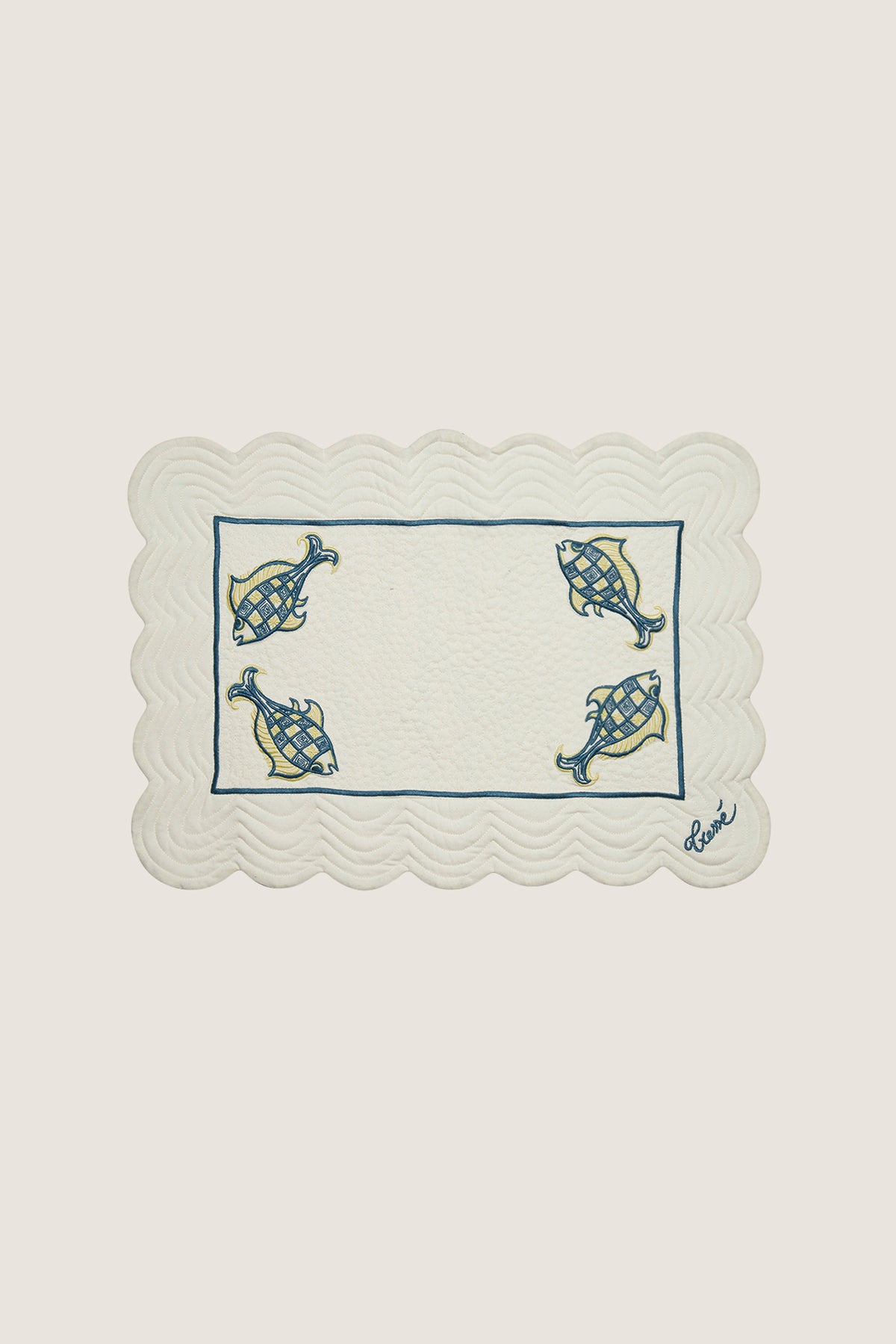 Mantel individual bordado