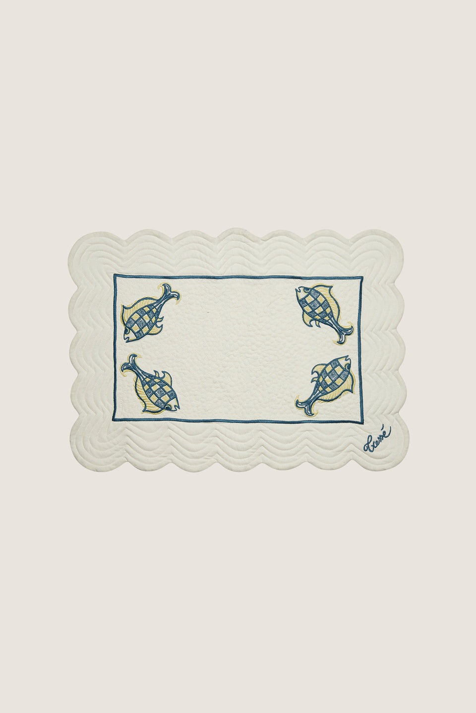 Set de table brodé