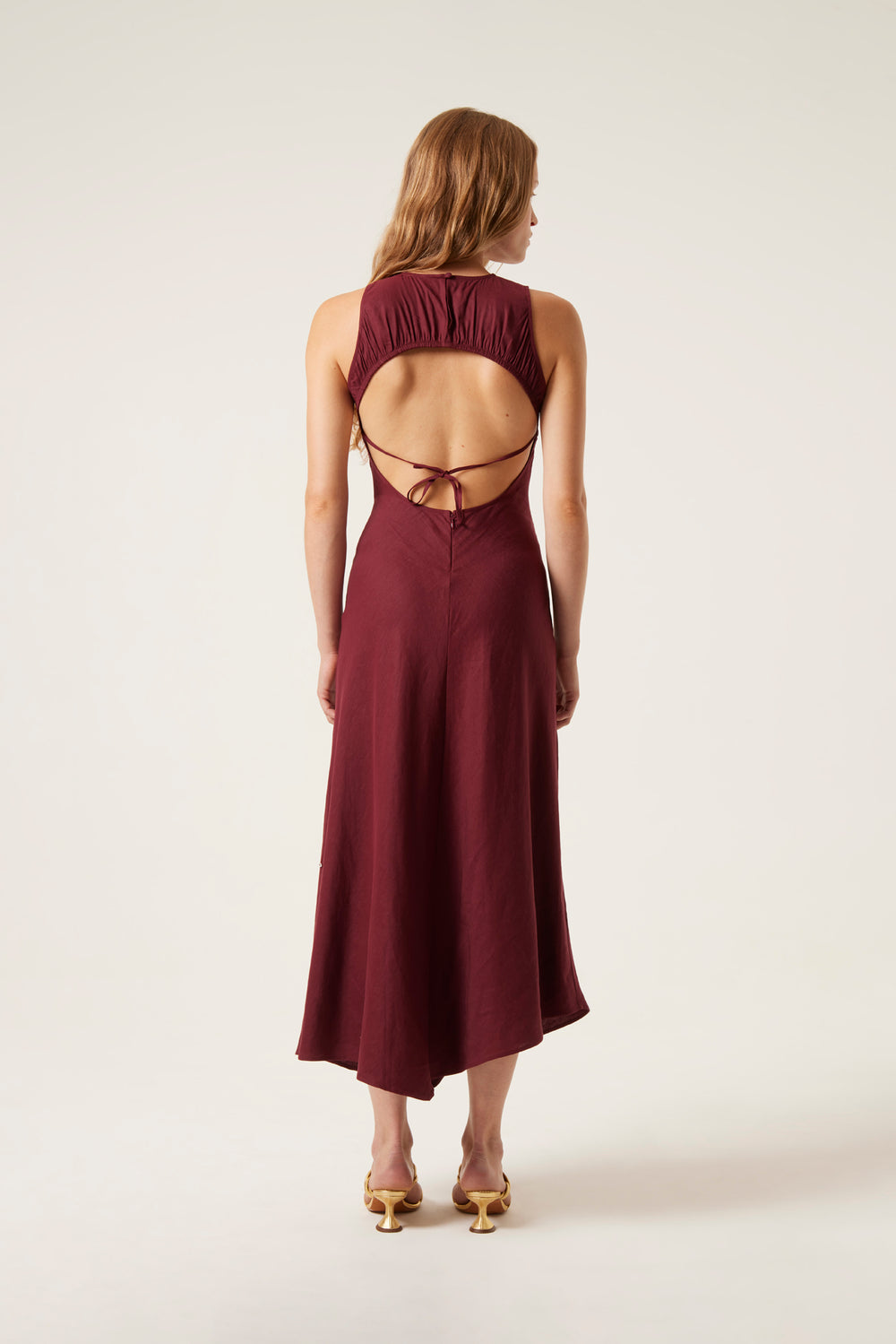 Light backless dress