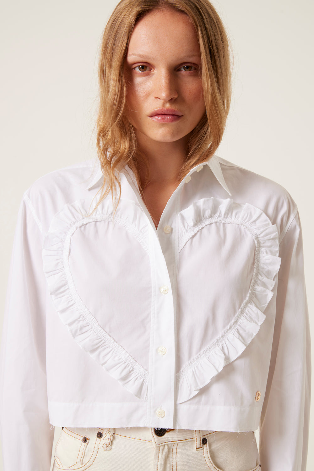 Ruffled heart shirt