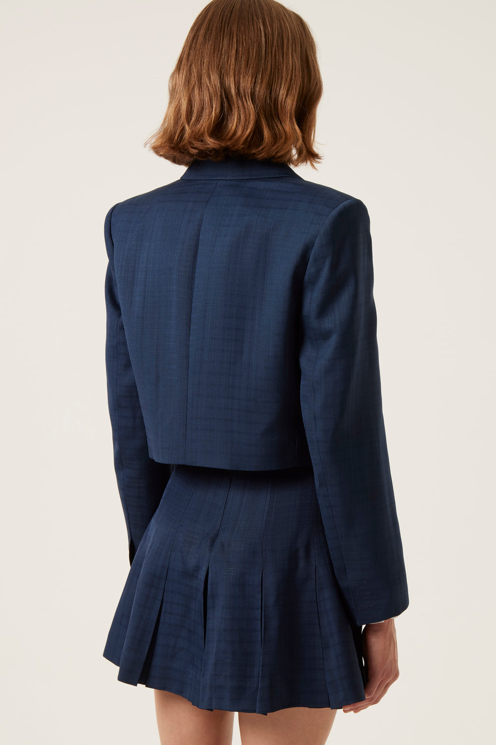 Veste tailleur croppée