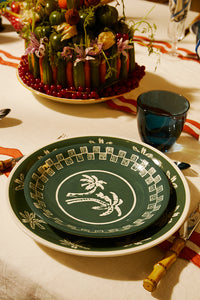 Assiette à dîner palmiers