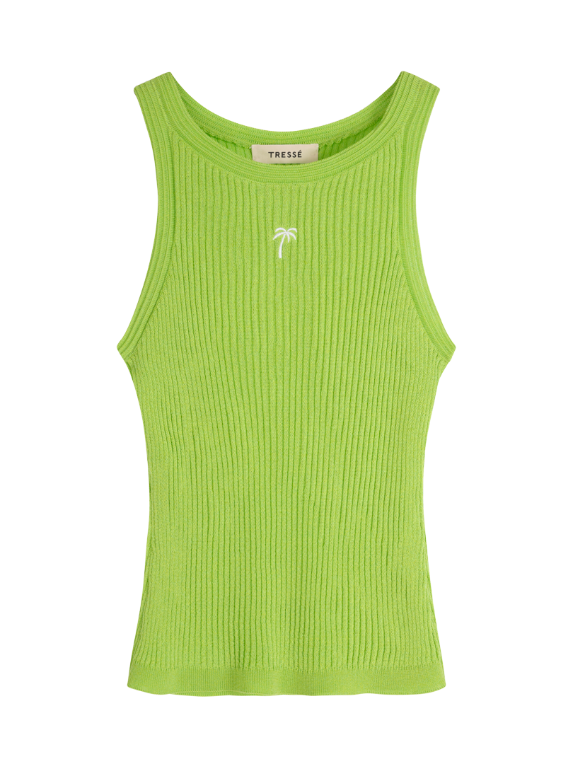 Ribbed knit tank top